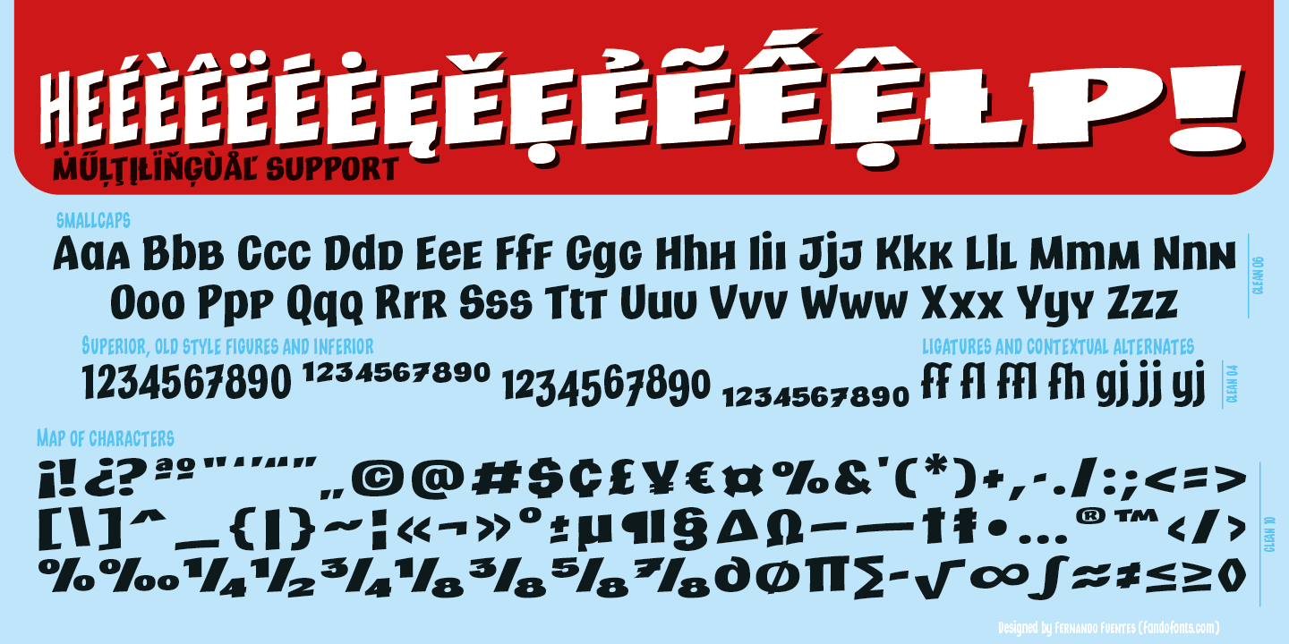 Example font Marcinelle Rough #7